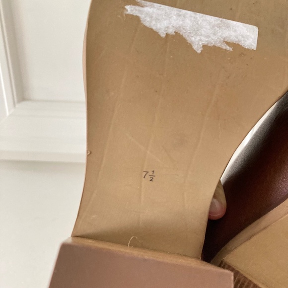 NWOT Anthropologie Seychelles Spur Of The Moment Brown Leather Mules Sz 7.5/9.5 - Picture 6 of 6
